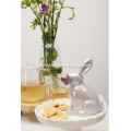 Bunny Snacks and Cookies Dish Gift Home Decorations